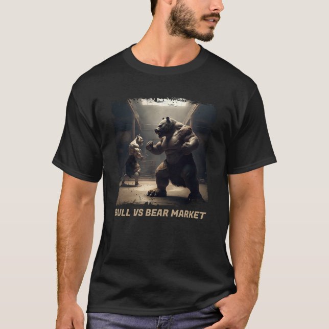 Bull Vs Bärenmarkt in Dojo T-Shirt (Vorderseite)