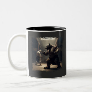 Bull Vs Bärenmarkt in Dojo Zweifarbige Tasse