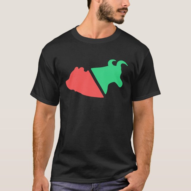 Bull vs Bear Stock Investor & Trader in Finance T-Shirt (Vorderseite)