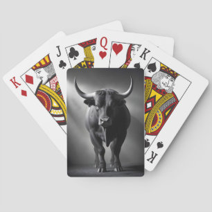 Bull Wildlife Majestic Nature Life Art Wallpaper Spielkarten