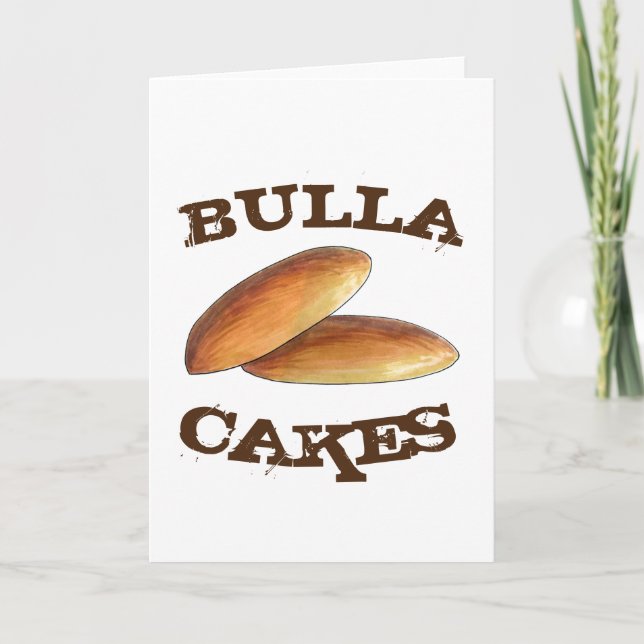 Bulla Cakes Traditioneller jamaikanischer Molassen Karte (Vorderseite)