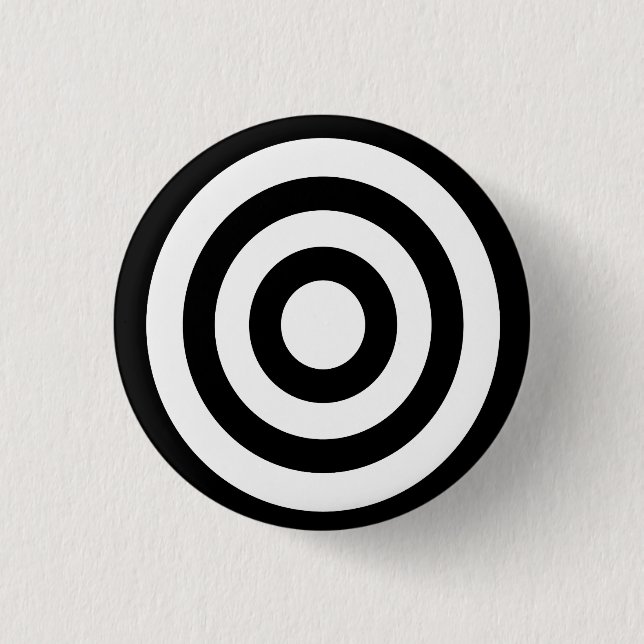 Bullauge - bleibe Sie auf Ziel konzentriert Button (Vorderseite)