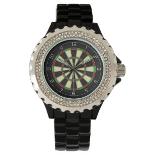 "Bullaugen-" Klassiker schießt Dartboard-Uhr Armbanduhr