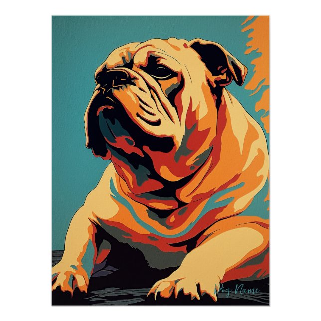 Bulldog 002 - Bruno Pokopen Poster (Vorderseite)