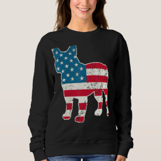 Bulldog 4. Juli Hunde Männer Amerikaner F Sweatshirt