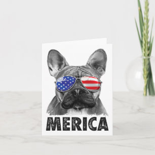 Bulldog 4. Juli Shirts Merica Männer Frauen Karte