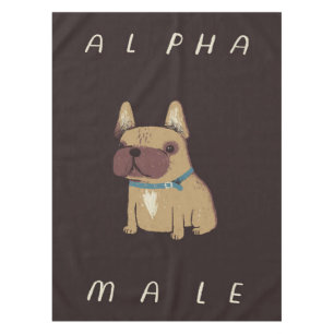Bulldog Alpha Male   Bulldog Lovers Gift Tischdecke