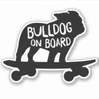 Bulldog an Bord | Cooler Skateboarding Hund