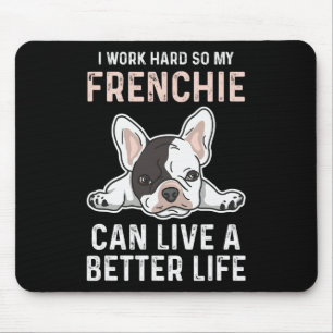 Bulldog-Angebot für einen französischen Bulldoggen Mousepad