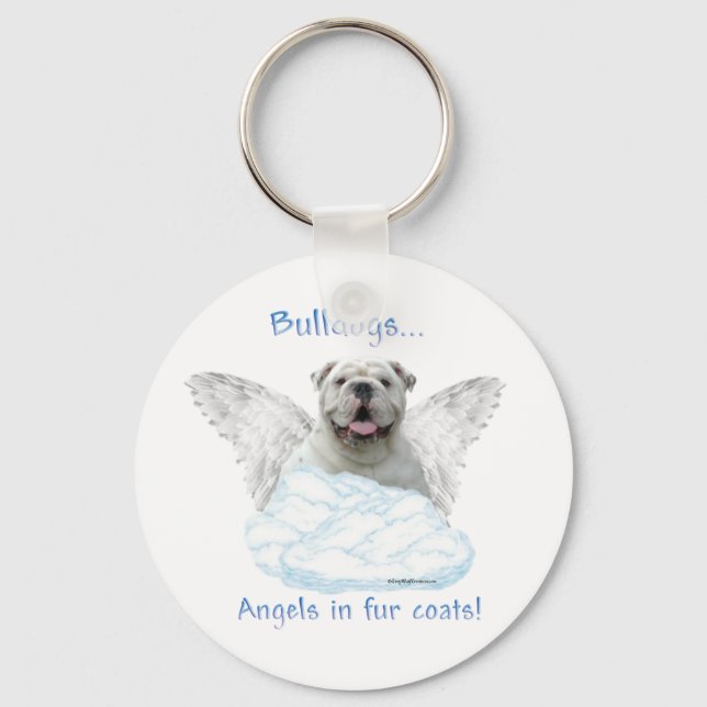 Bulldog Angel Schlüsselanhänger (Vorderseite)