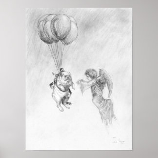 Bulldog Anglais Avec Poster Angel