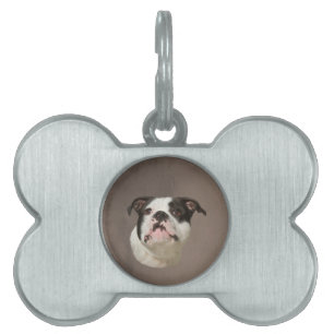 Bulldog Aquarellmalerei Tiermarke
