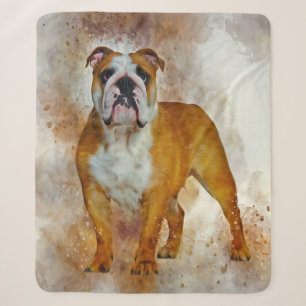 Bulldog Art English Bulldog Liebhaber Sherpadecke