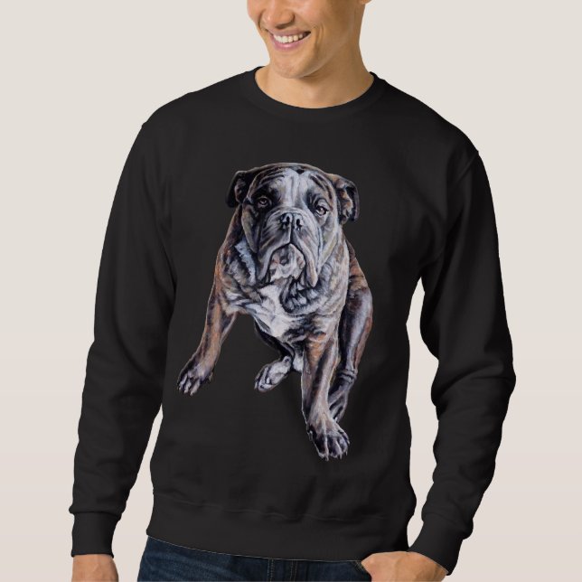 Bulldog Art Shirt anglais Bulldog Sweatshirt (Devant)