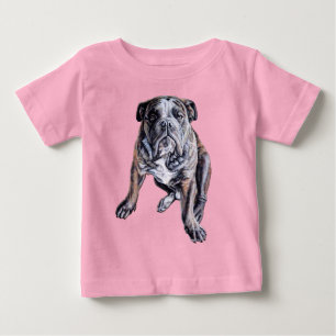 Bulldog Art Shirt Baby Bulldog T-Shirts & Onepiece