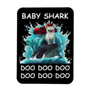Bulldog   Baby Shark Doo Doo Doo Magnet