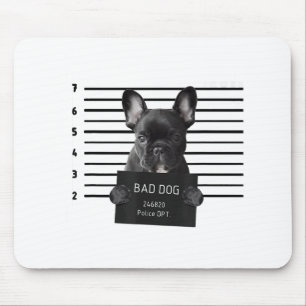 Bulldog Bad Dog Gefängnis Frenchie Dog Mama Lover Mousepad