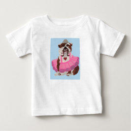 Bulldog-Ballerina Baby T-shirt
