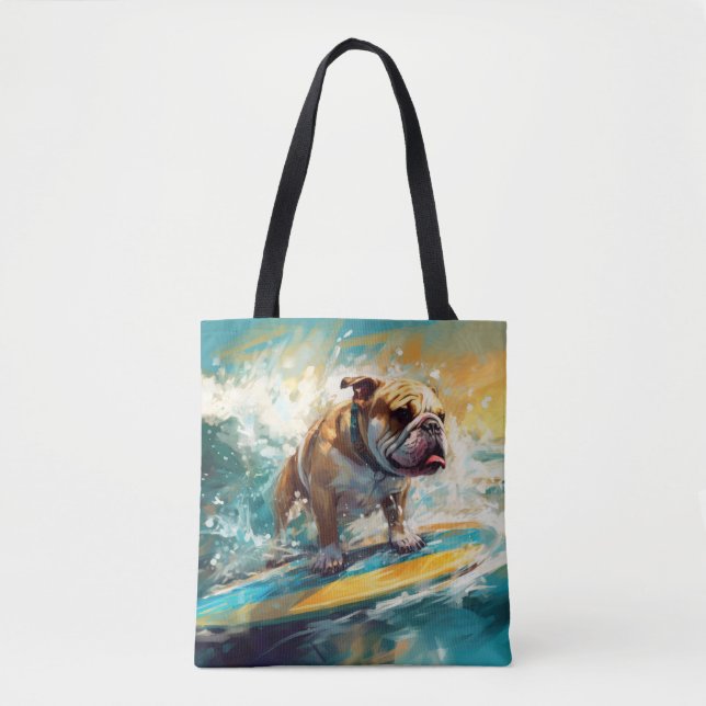 Bulldog Beach Surfgrafik Tasche (Vorderseite)