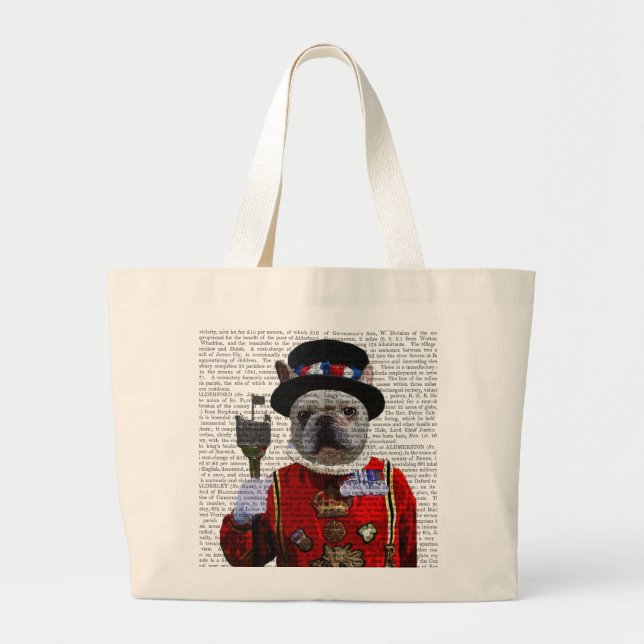 Bulldog Beefeater Jumbo Stoffbeutel (Vorne)