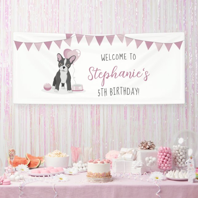 Bulldog Birthday Banner (Party)