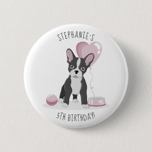 Bulldog Birthday Button