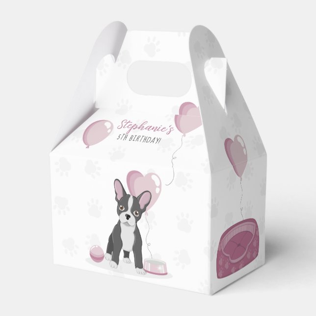 Bulldog Birthday Geschenkschachtel (Rückseite)