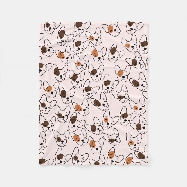Bulldog-Blanket Fleecedecke (Vorderseite)