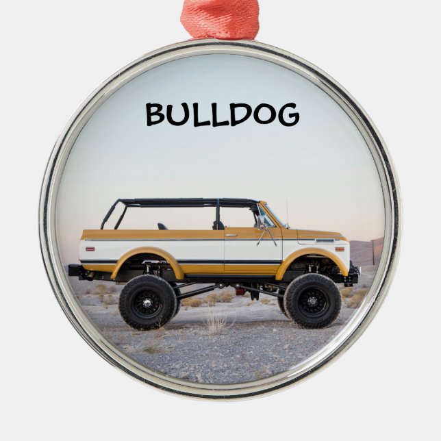 Bulldog Blazer Ornament (Vorne)