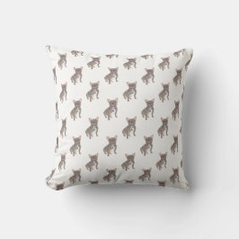 Bulldog (Blue Gray Silver Chocolate Lilac) Kissen