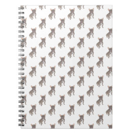 Bulldog (Blue Gray Silver Chocolate Lilac) Notizblock