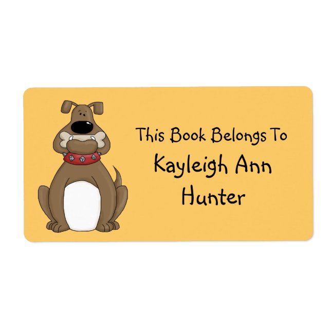 Bulldog-Buchzeichen (Vorne)