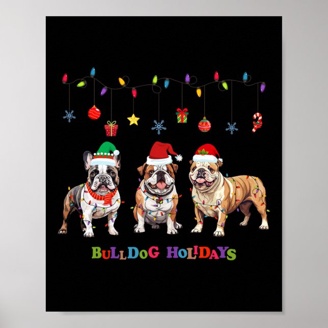 Bulldog Christmas3 Poster (Vorne)