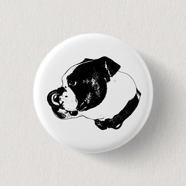 Bulldog Clean Line Anstecknadel (Vorderseite)