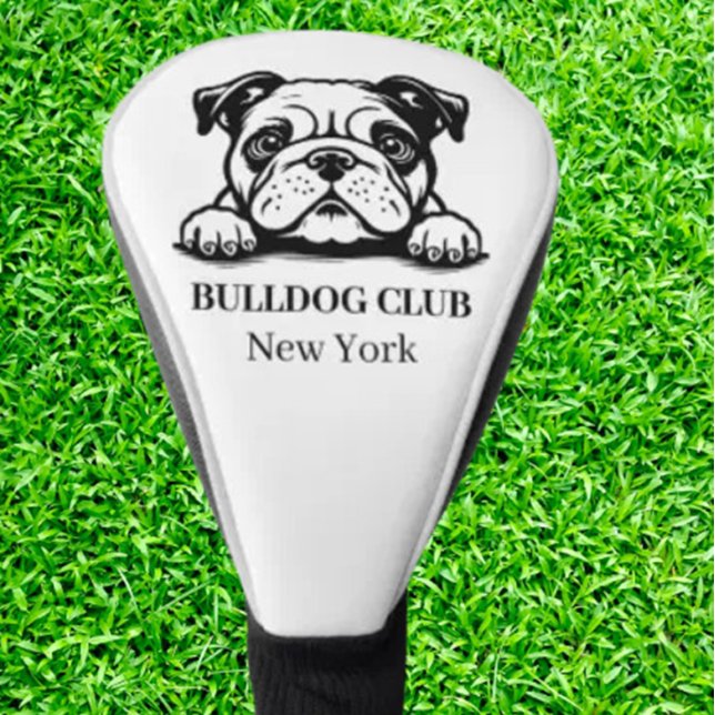 Bulldog Custom Club Thema Golf Headcover (Bulldog Custom Club Theme Introducing the ultimate accessory for dog-loving golfers )