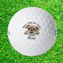Bulldog Customize Gift Vater Golfball