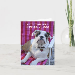 BULLDOG DENKEN, DASS DU BLANK CARD! KARTE
