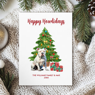Bulldog Dog Familie Weihnachten