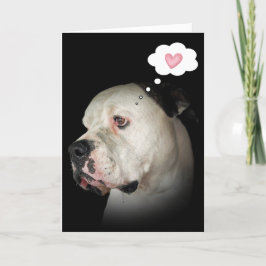 Bulldog Drooling Karte
