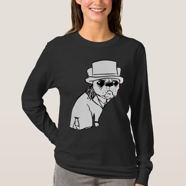 Bulldog-Duke-Kontur T-Shirt (Vorderseite)