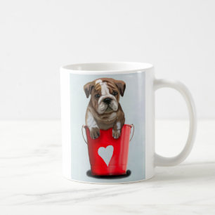 Bulldog-Eimer, Liebe rot 2 Kaffeetasse