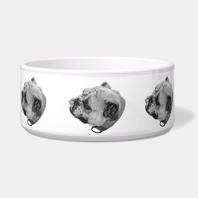 Bulldog Essenskomfort Napf (Vorderseite)