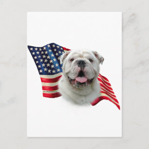 Bulldog-Fahne Postkarte