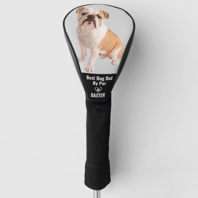 Bulldog-Foto für Haustiere Personalisiert Golf Headcover (Vorderseite)