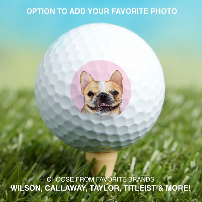 Bulldog | Foto für Heimtiere Modernes, benutzerdef Golfball (Von Creator hochgeladen)