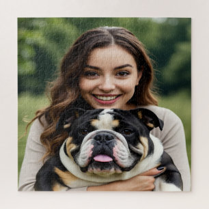 Bulldog-Foto hinzufügen Personalisieren Anpassen