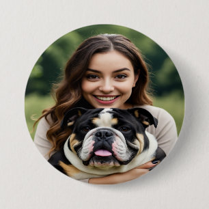 Bulldog-Foto hinzufügen Personalisieren Anpassen Button