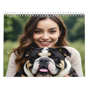 Bulldog-Foto hinzufügen Personalisieren Anpassen Kalender