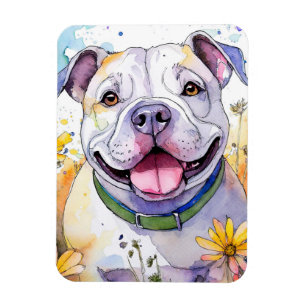 Bulldog Foto Magnet