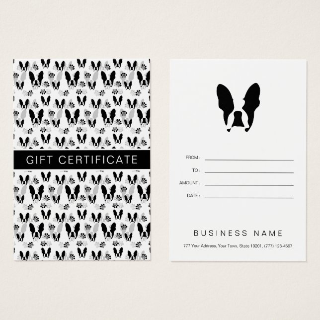 bulldog français (Devant & derrière)